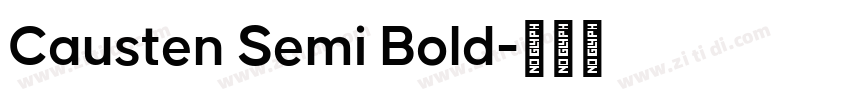 Causten Semi Bold字体转换